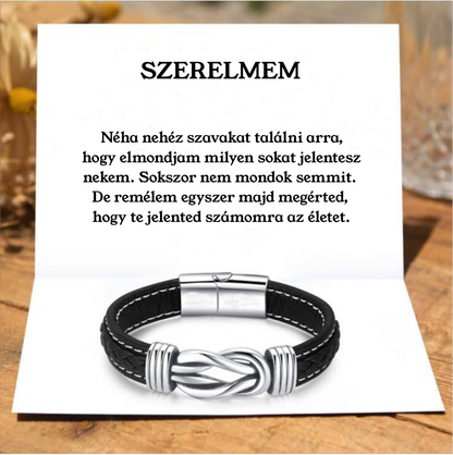 Szerelmem - Végtelen Szeretet Bőr Karkötő❤️🎁